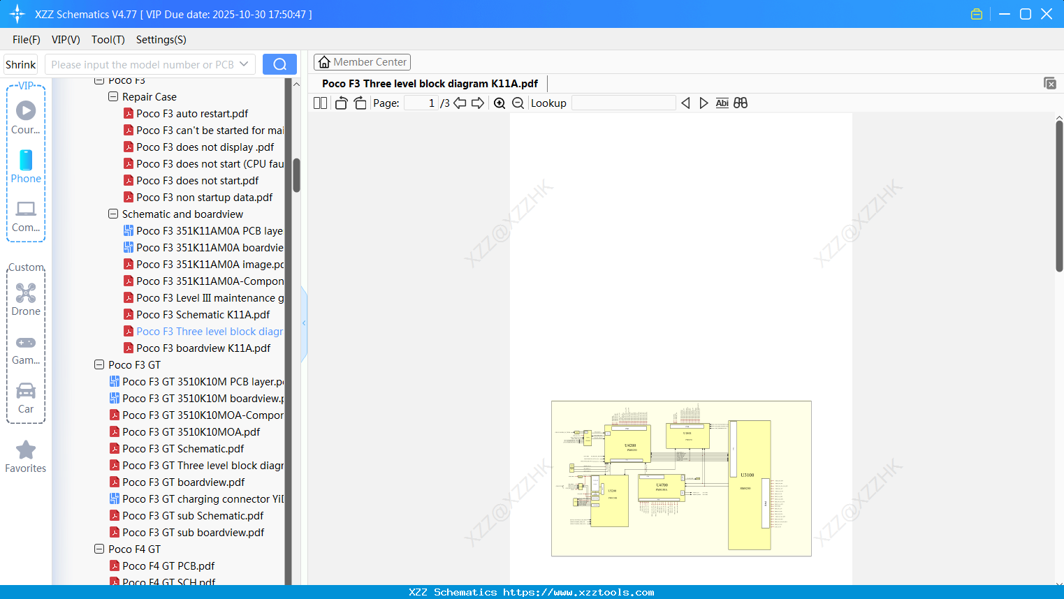 Xiaomi Poco F3 Three Level Block Diagram K11A